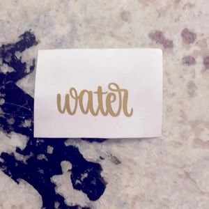 Water Label β¨ Gold Vinyl Sticker Label